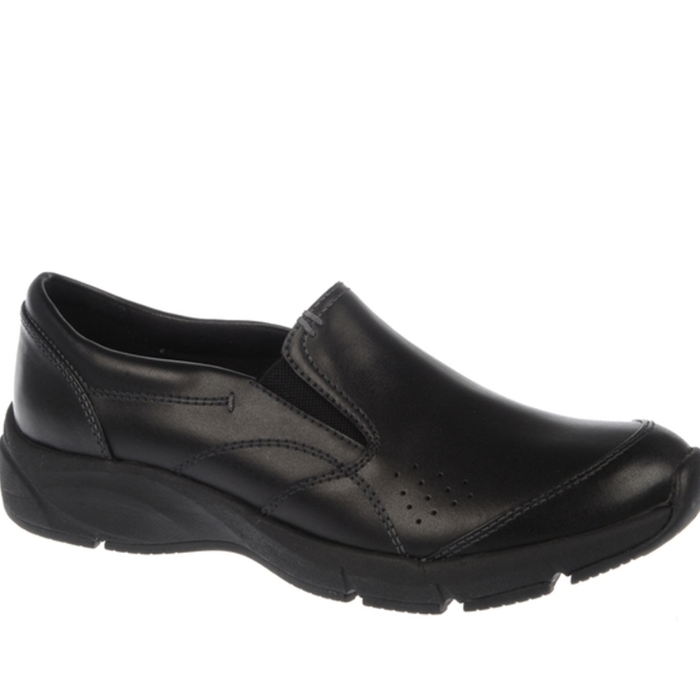 NWB! DrScholls Womens Black Establish Slip-On Work Shoe 8.5
